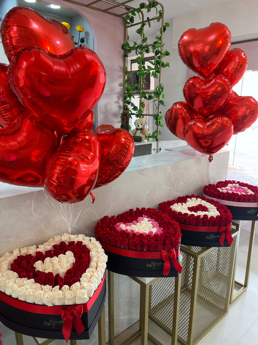 Corazón Gigante de Rosas