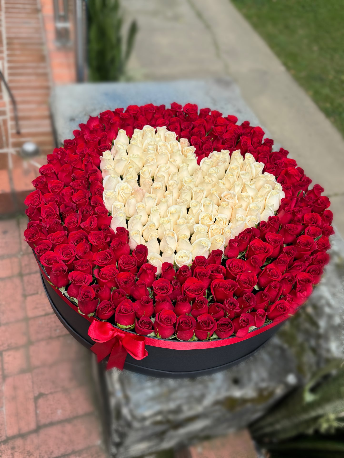 Giant Circular Box with a Heart in the Middle