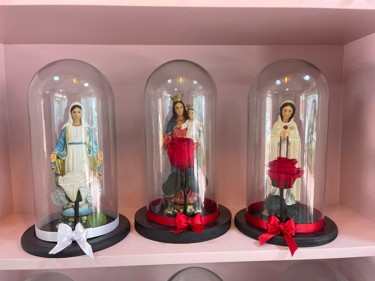 Large Virgin with Small Preserved Rose