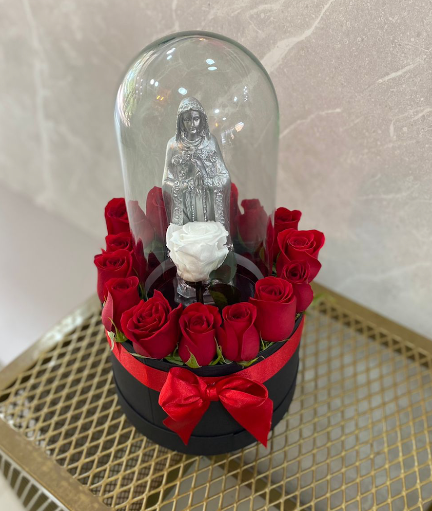 Box with Virgin and Preserved Rose