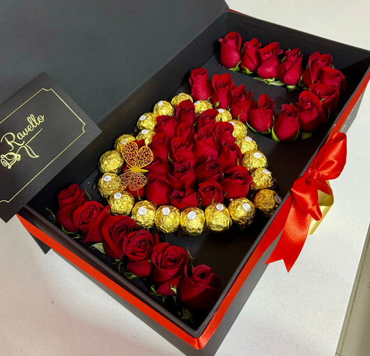I❤️U de Rosas y Chocolates