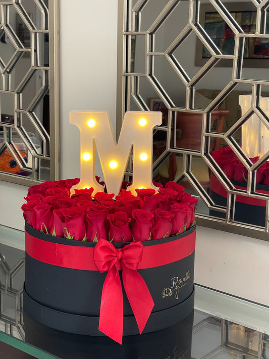 Caja con Letra con Luz