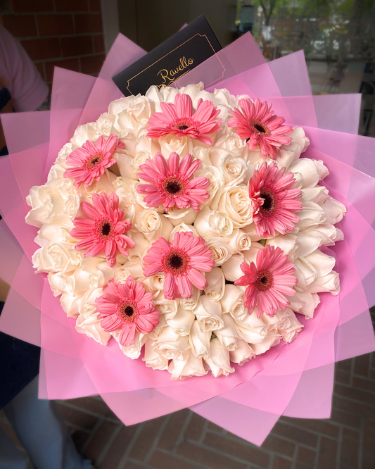 Ramo de Rosas con Gerberas
