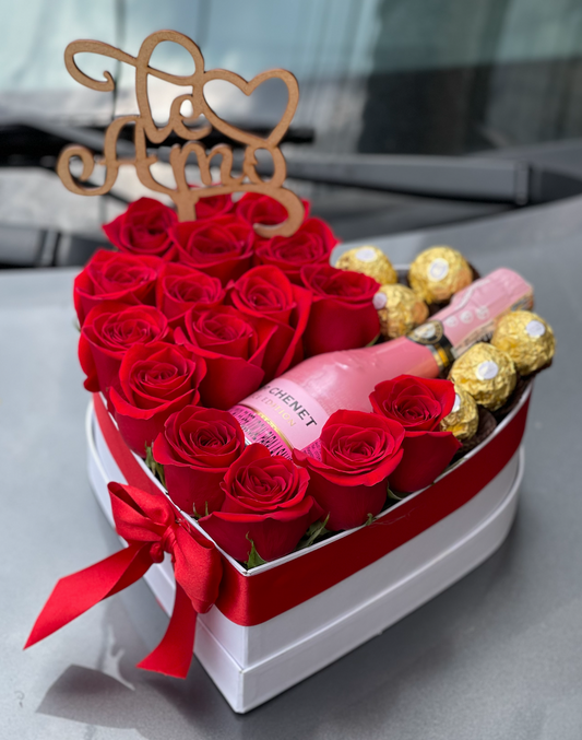 Caja Corazón con Ferrero y JP