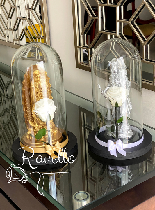 Rosa Preservada con Virgen